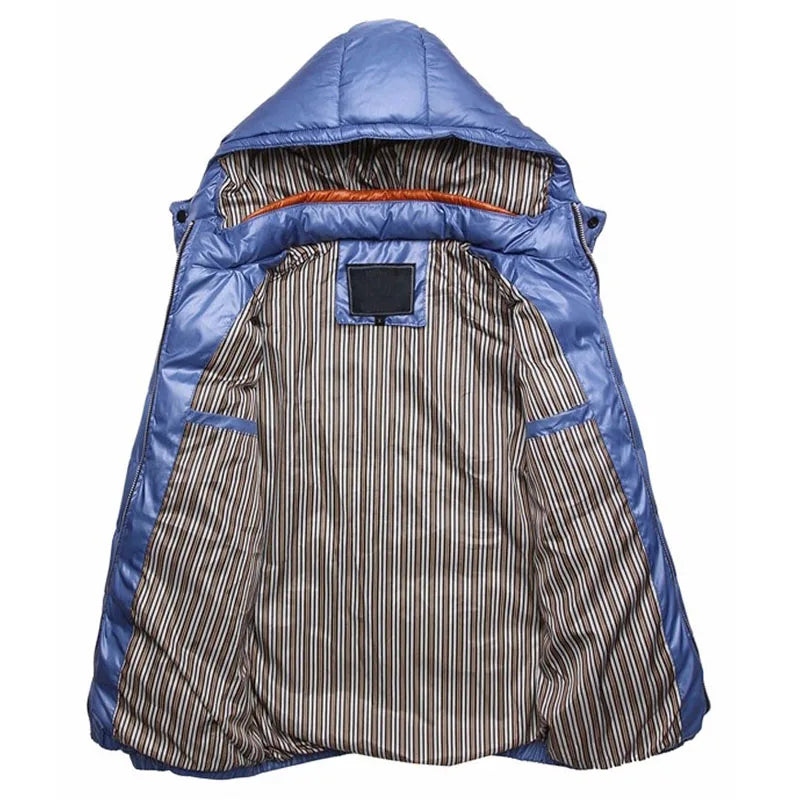 DIMUSI Men's Thermal Parka | Padded Windbreaker Coat