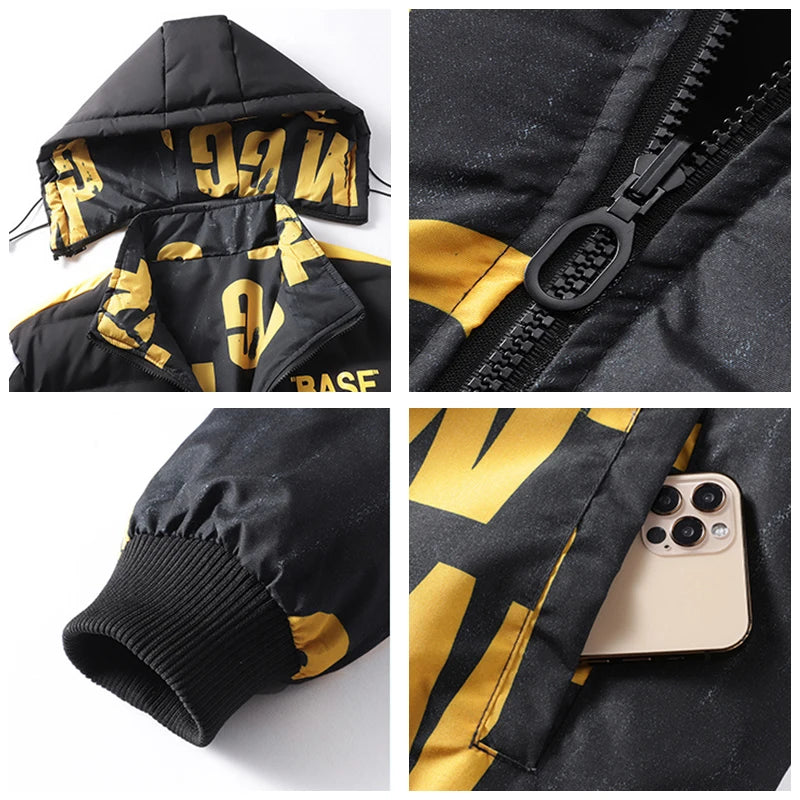 Men's Reversible Hooded Parka | Double-Sided Winter Coat