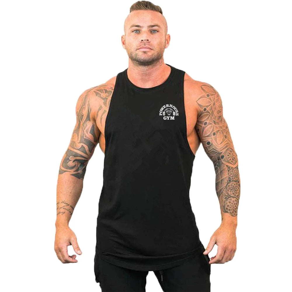 Gym Top Men Shirt Man Fitness Men's Clothes Vest Singlets T-shirts Clothing Bodybuilding Stringer Vests Muscular Singlet Tops