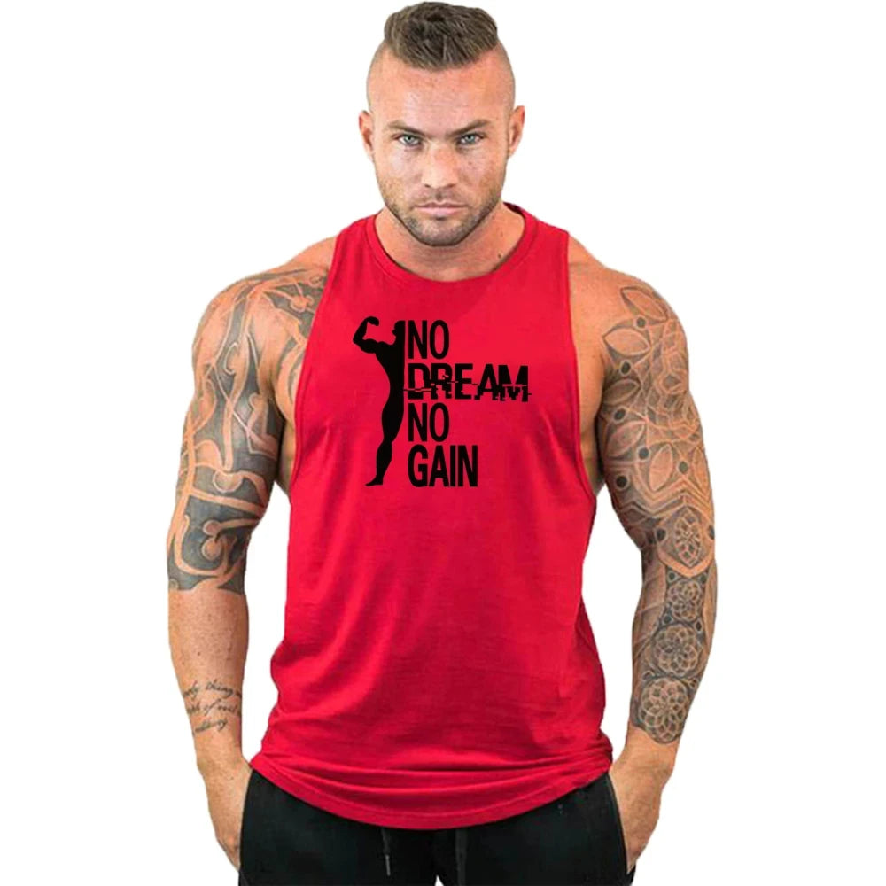 Gym Top Men Shirt Man Fitness Men's Clothes Vest Singlets T-shirts Clothing Bodybuilding Stringer Vests Muscular Singlet Tops