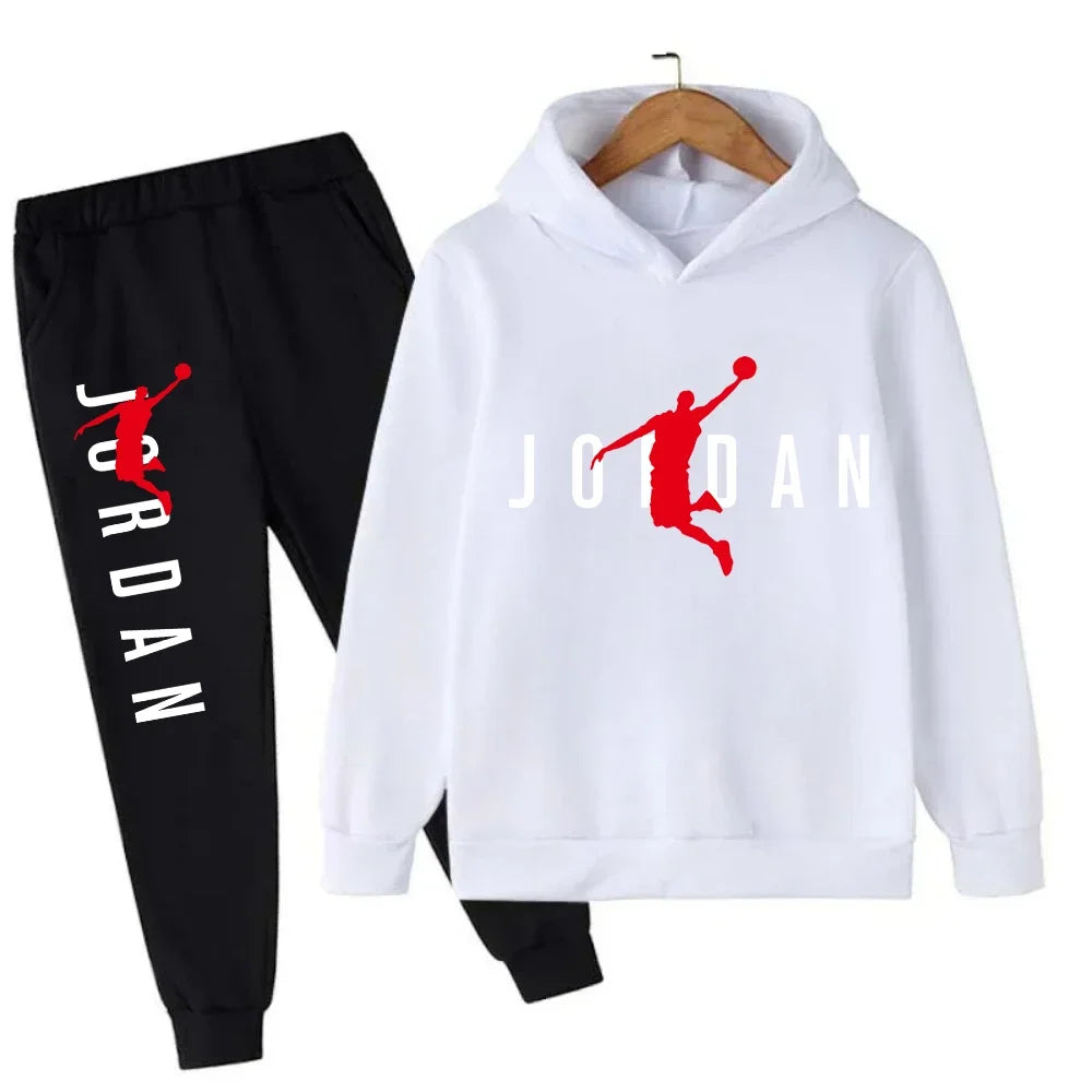 Autumn Warm Slam Dunk Master Pattern Printed Children Set Hoodie+Pant Suit 2pcs Set Kids Boy Girl Fashion Clothing Tracksuits