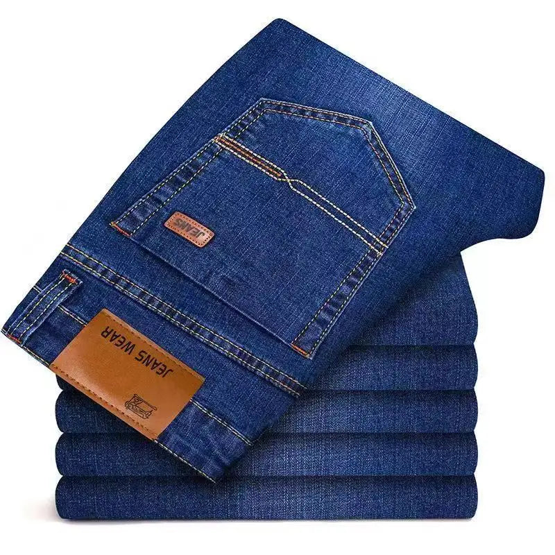 Men's Business Casual Jeans - Classic Stretch Denim