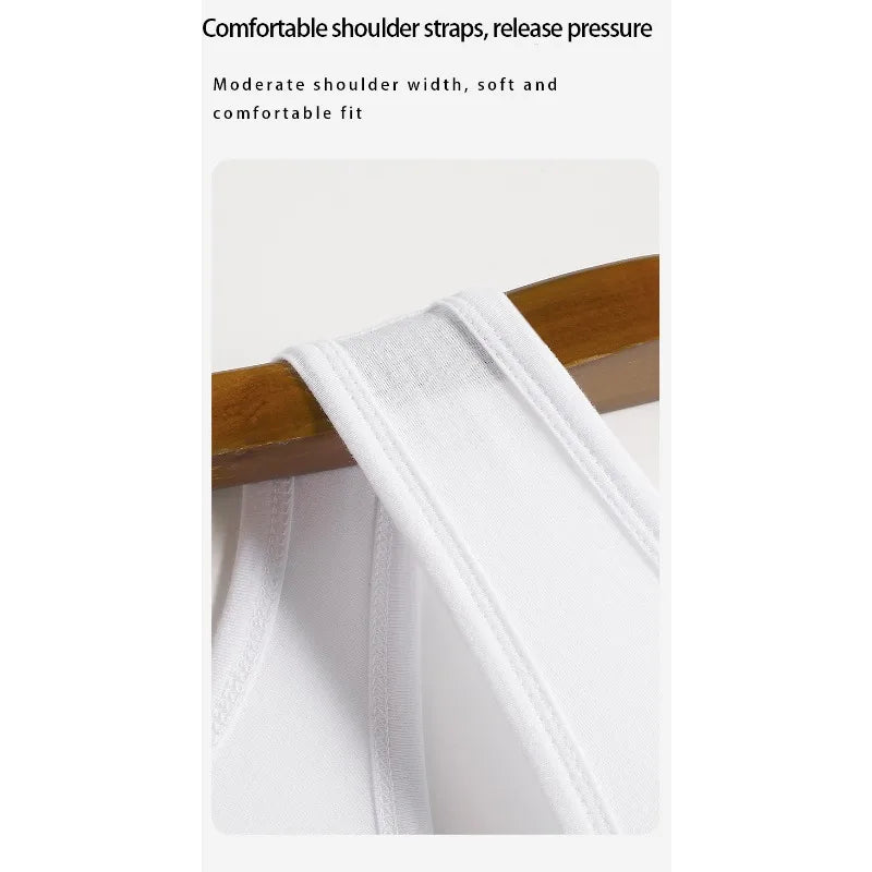 Gym Top Men Shirt Man Muscle Loose T-shirt Fitness Bodybuilding Stringer Vest Clothes Clothing Men's Singlets Muscular T-shirts