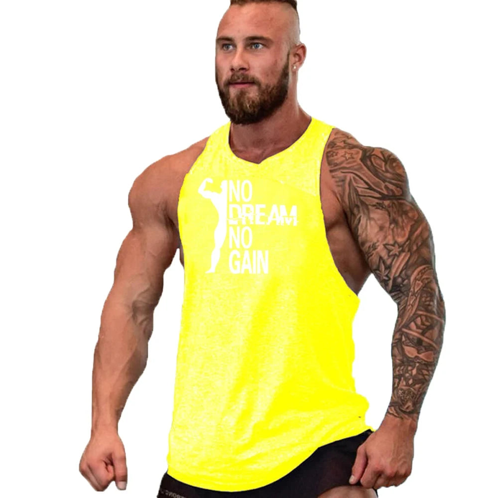 Gym Top Men Shirt Man Fitness Men's Clothes Vest Singlets T-shirts Clothing Bodybuilding Stringer Vests Muscular Singlet Tops