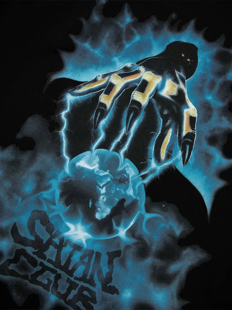 Women's Satan Club Graphic T-Shirt | Goth Y2K Streetwear