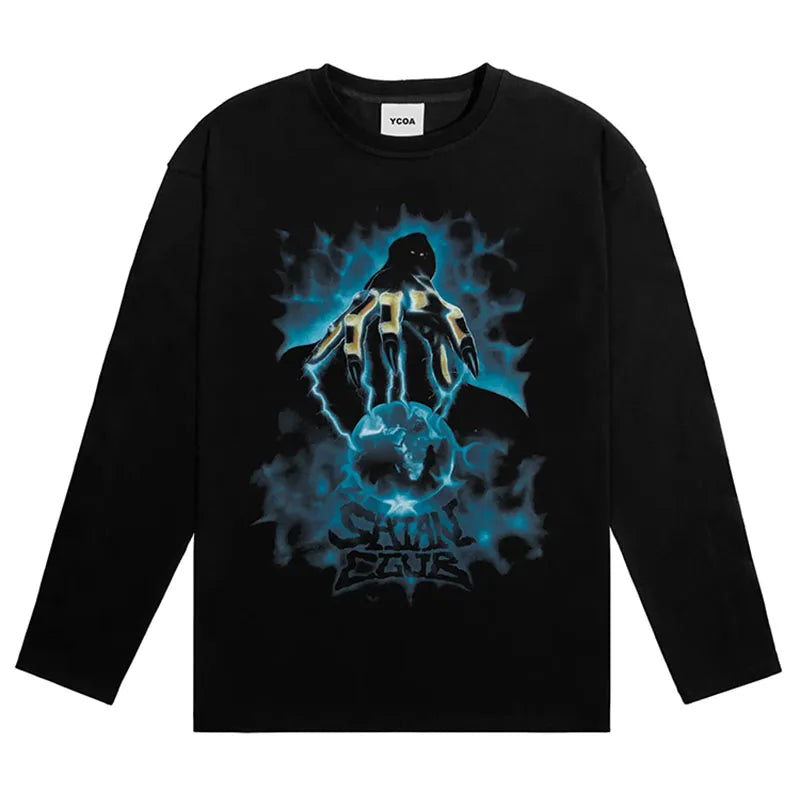 Women's Satan Club Graphic T-Shirt | Goth Y2K Streetwear