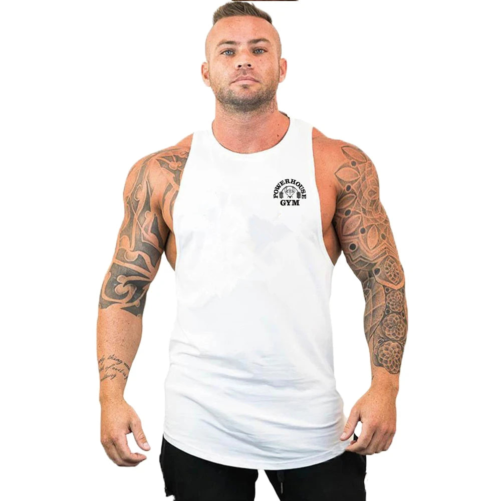 Gym Top Men Shirt Man Fitness Men's Clothes Vest Singlets T-shirts Clothing Bodybuilding Stringer Vests Muscular Singlet Tops