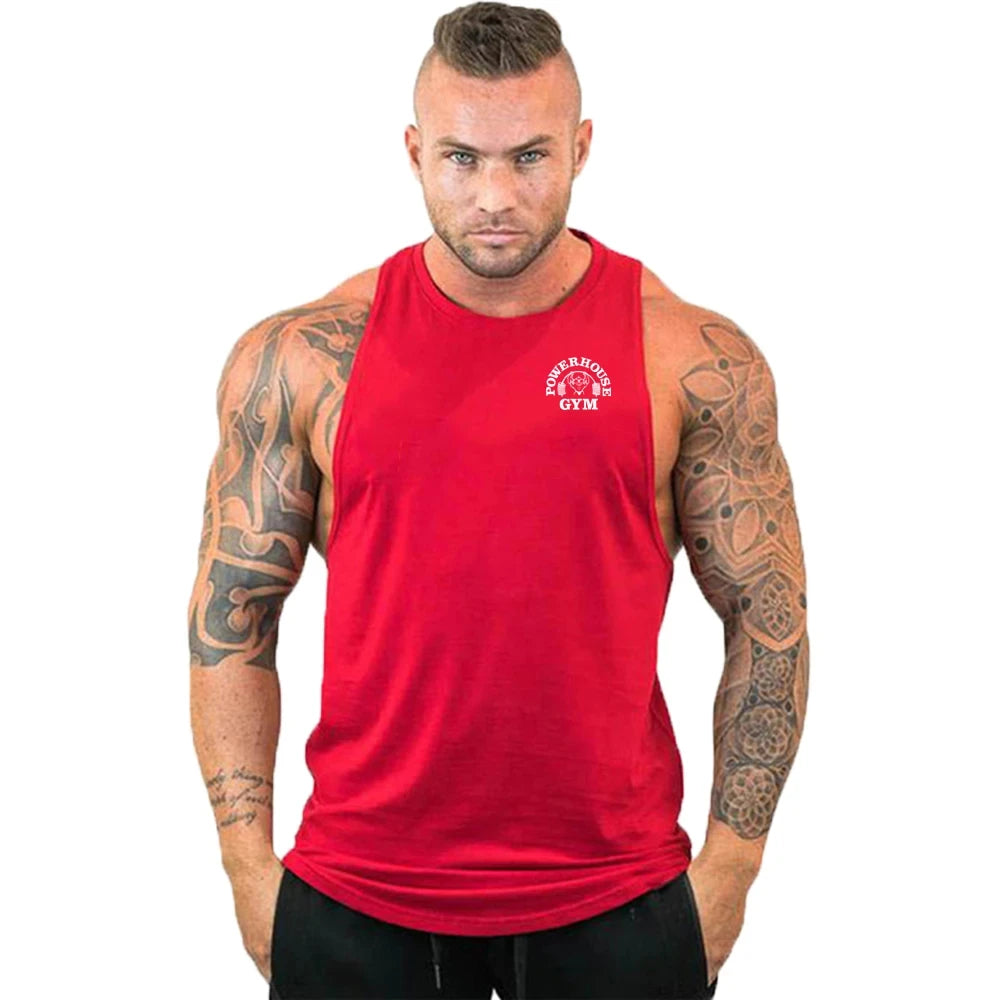 Gym Top Men Shirt Man Fitness Men's Clothes Vest Singlets T-shirts Clothing Bodybuilding Stringer Vests Muscular Singlet Tops