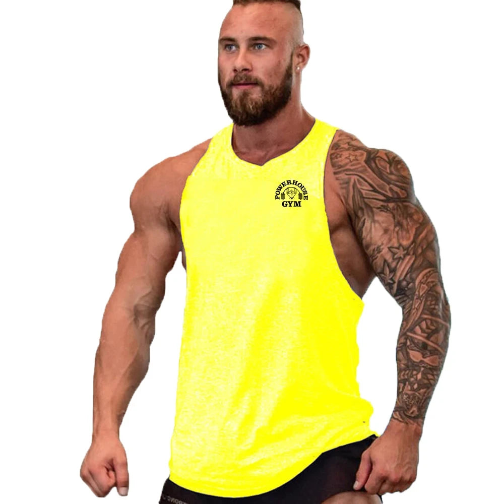 Gym Top Men Shirt Man Fitness Men's Clothes Vest Singlets T-shirts Clothing Bodybuilding Stringer Vests Muscular Singlet Tops