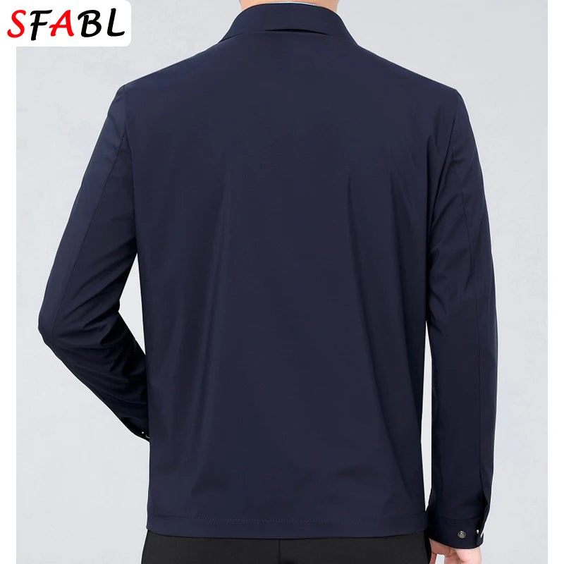 Men's Business Blazer Parka | Casual Office Winter Jacket