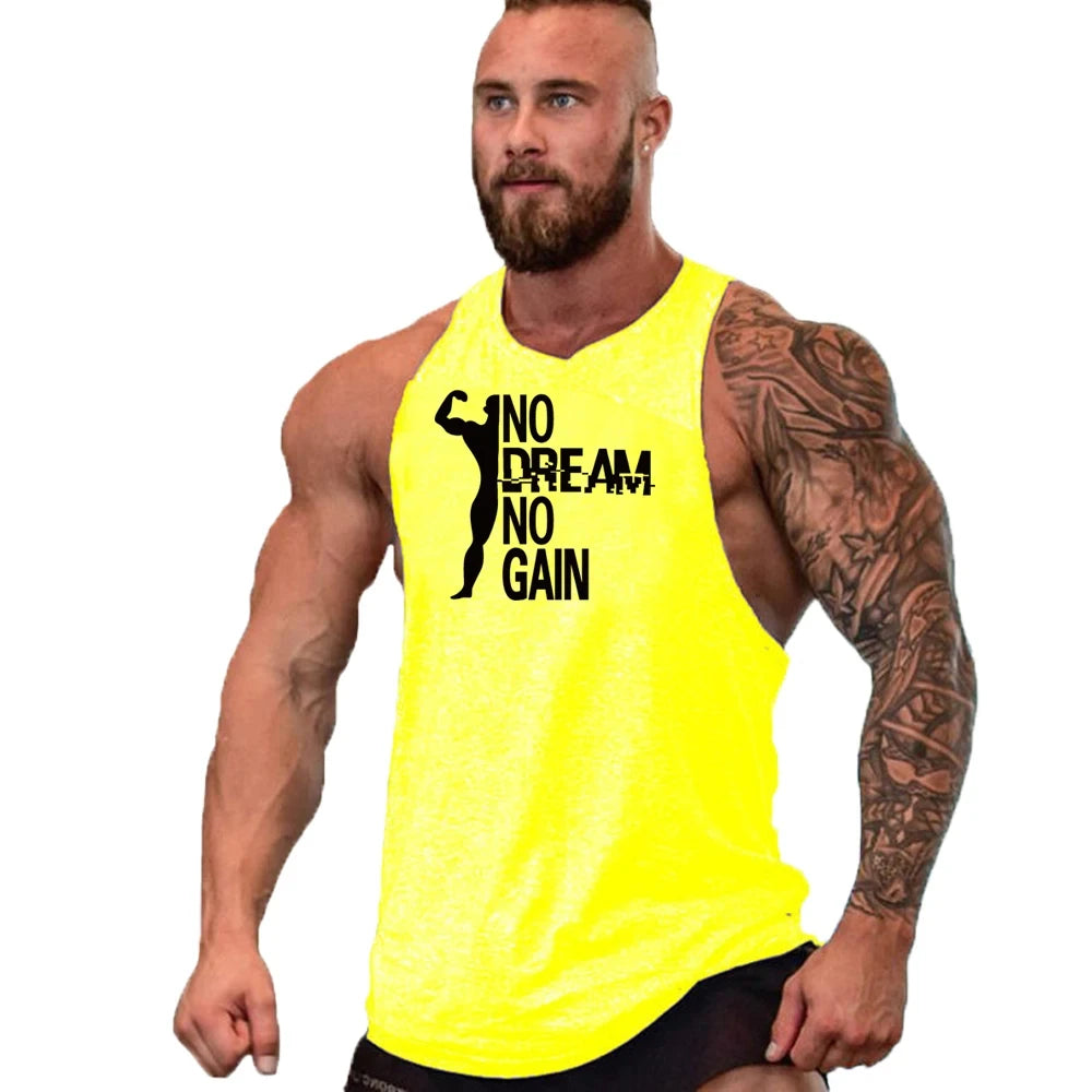 Gym Top Men Shirt Man Fitness Men's Clothes Vest Singlets T-shirts Clothing Bodybuilding Stringer Vests Muscular Singlet Tops