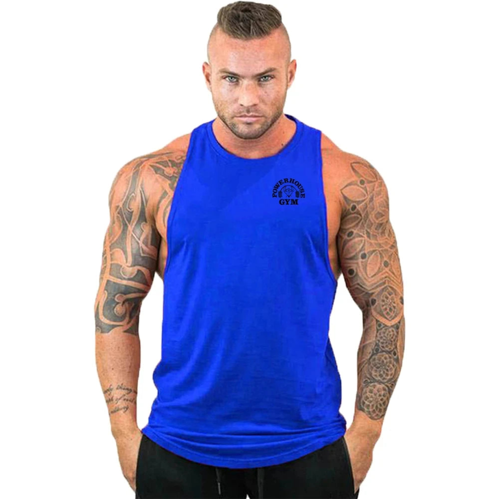 Gym Top Men Shirt Man Fitness Men's Clothes Vest Singlets T-shirts Clothing Bodybuilding Stringer Vests Muscular Singlet Tops