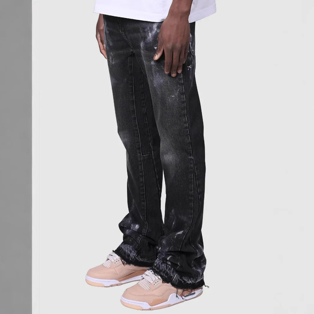 Men's Vintage Distressed Jeans - Streetwear Denim 2025