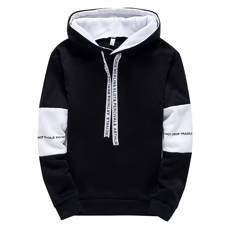 Hoodie Hip Hop Homme Imprimé Lettres - Sweat Capuche Streetwear
