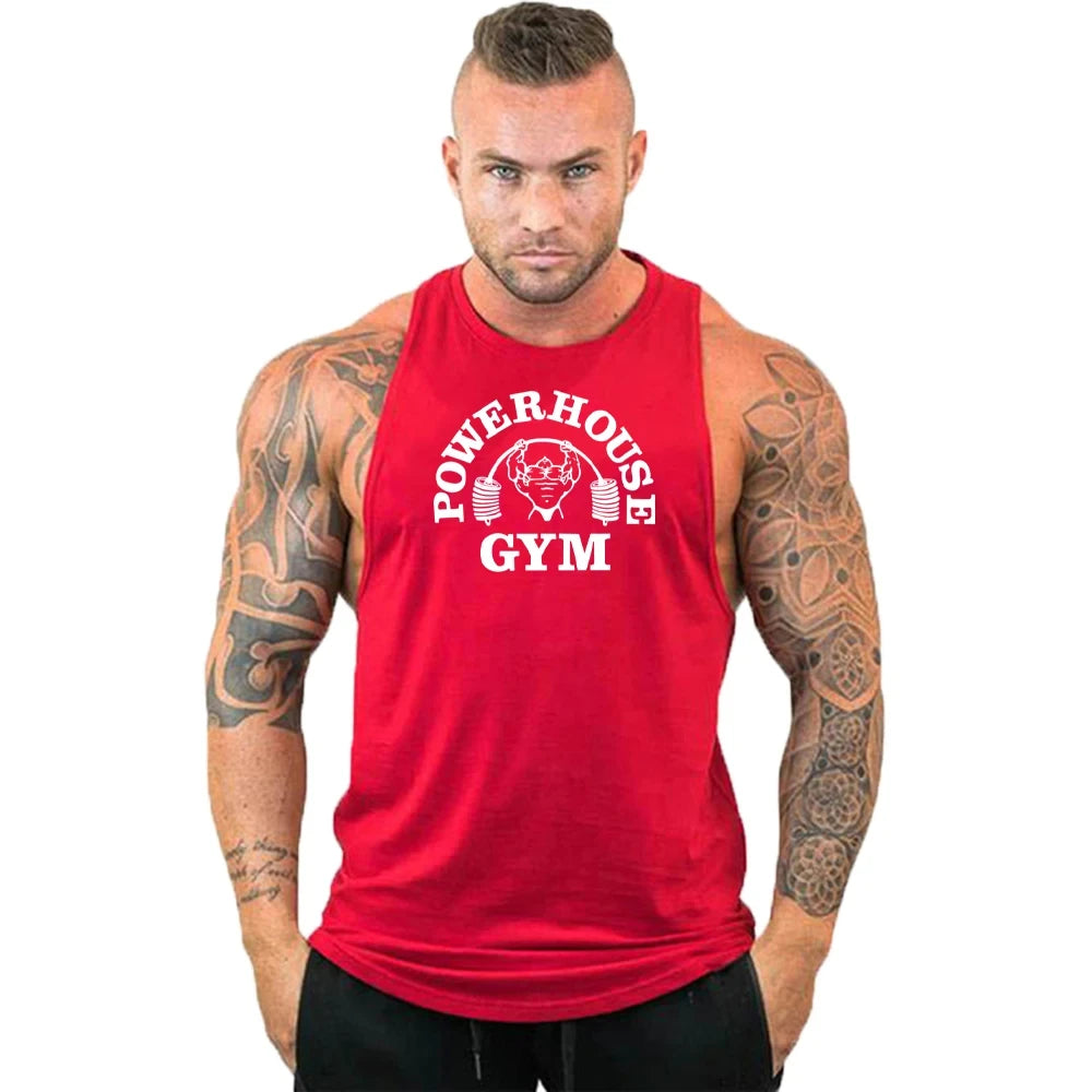 Gym Top Men Shirt Man Fitness Men's Clothes Vest Singlets T-shirts Clothing Bodybuilding Stringer Vests Muscular Singlet Tops