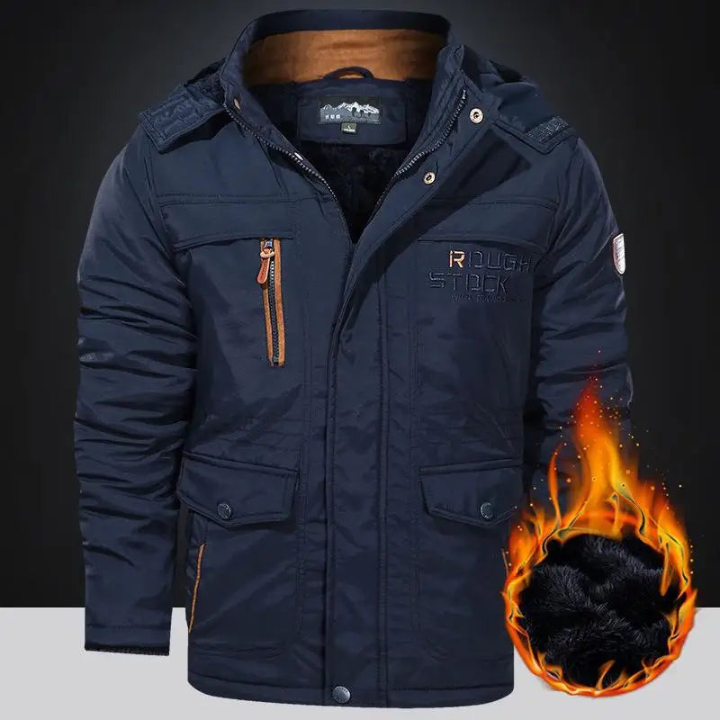 Men's Tactical Fleece Parka | Military Windbreaker Jacket