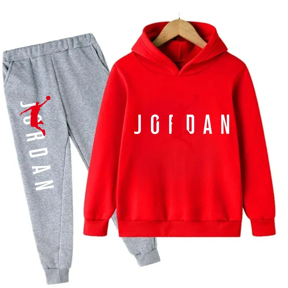 Autumn Warm Slam Dunk Master Pattern Printed Children Set Hoodie+Pant Suit 2pcs Set Kids Boy Girl Fashion Clothing Tracksuits