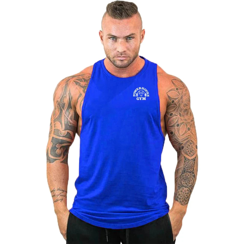 Gym Top Men Shirt Man Fitness Men's Clothes Vest Singlets T-shirts Clothing Bodybuilding Stringer Vests Muscular Singlet Tops