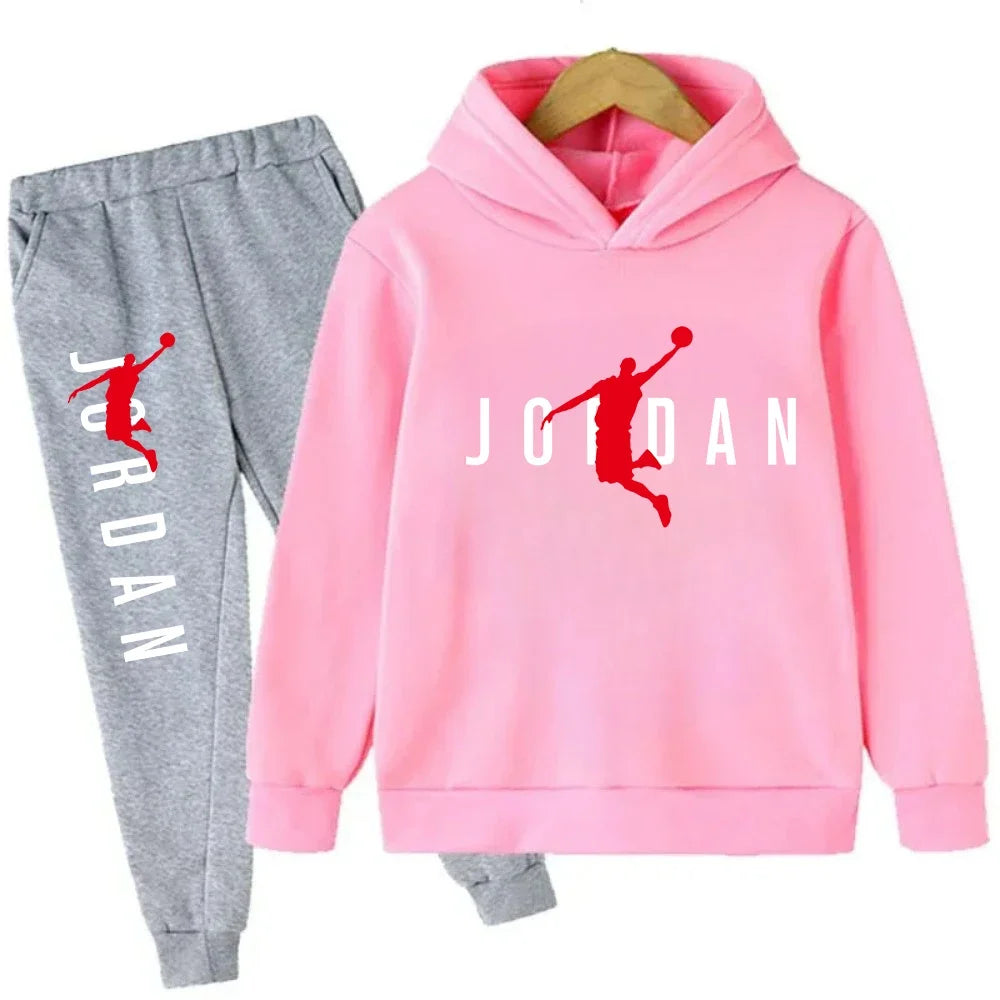 Autumn Warm Slam Dunk Master Pattern Printed Children Set Hoodie+Pant Suit 2pcs Set Kids Boy Girl Fashion Clothing Tracksuits