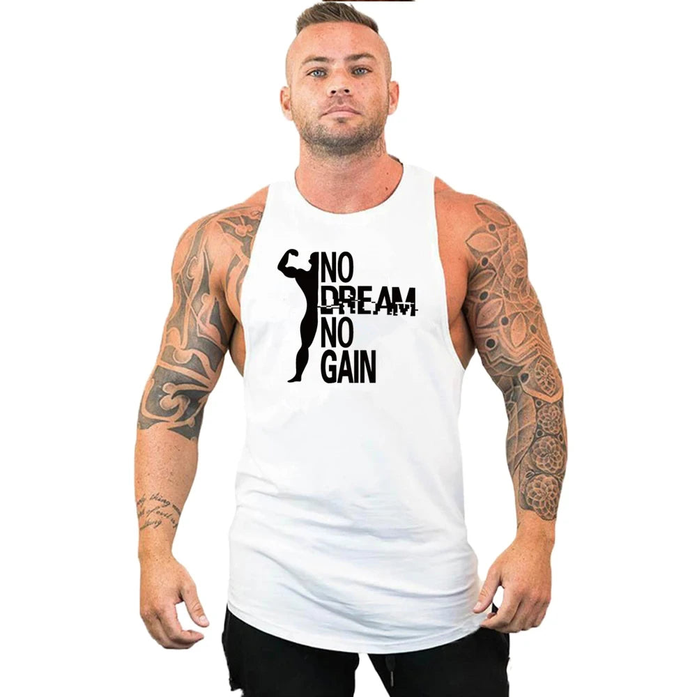 Gym Top Men Shirt Man Fitness Men's Clothes Vest Singlets T-shirts Clothing Bodybuilding Stringer Vests Muscular Singlet Tops