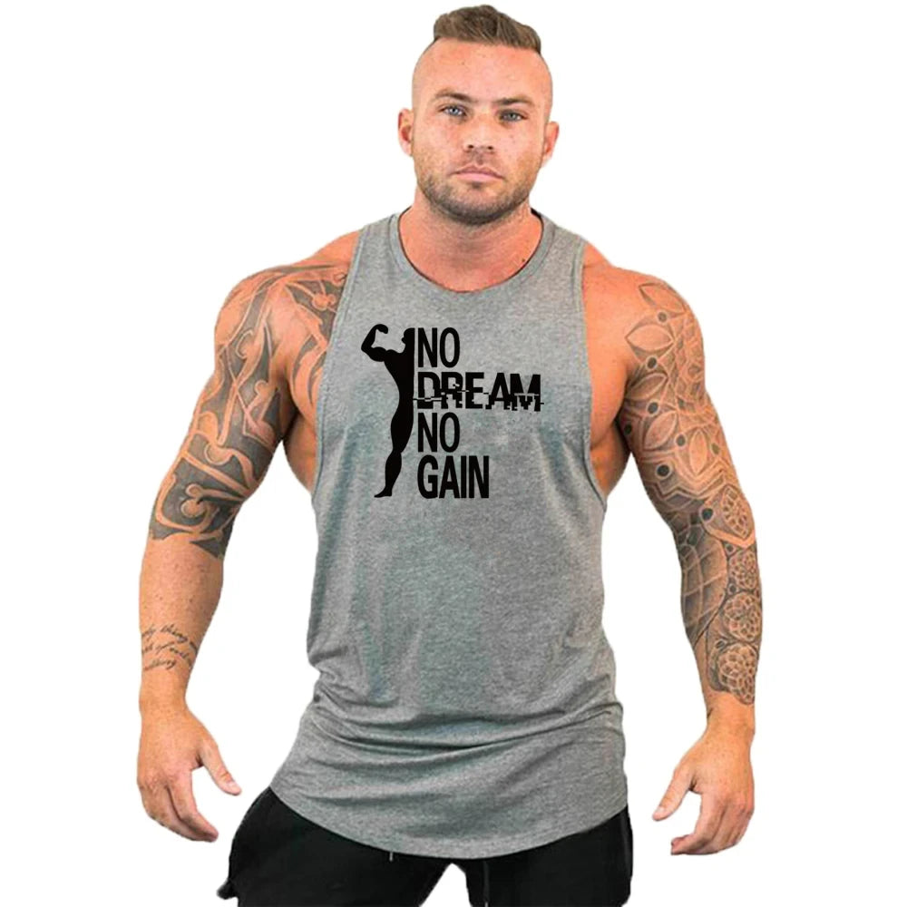 Gym Top Men Shirt Man Fitness Men's Clothes Vest Singlets T-shirts Clothing Bodybuilding Stringer Vests Muscular Singlet Tops