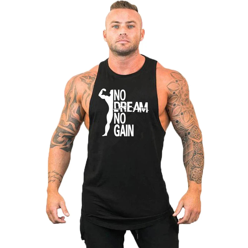 Gym Top Men Shirt Man Fitness Men's Clothes Vest Singlets T-shirts Clothing Bodybuilding Stringer Vests Muscular Singlet Tops