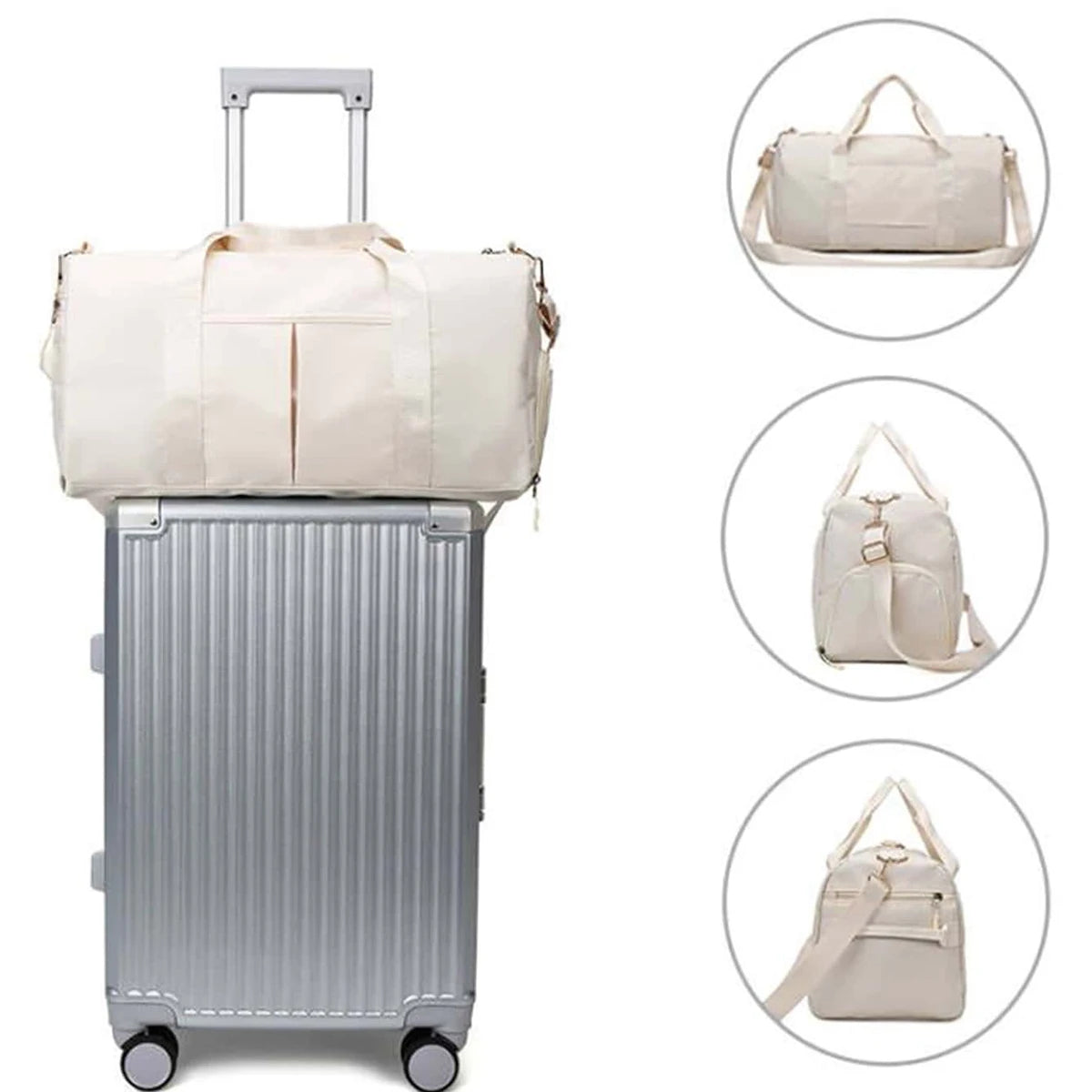 New lightweight, simple and large-capacity travel luggage bag, with an independent shoe compartment fashionable travel bag!