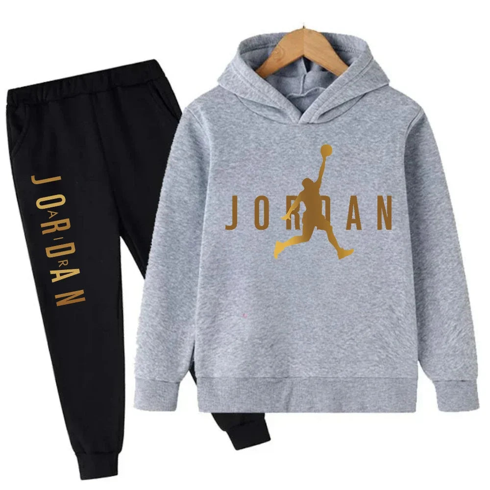 Autumn Warm Slam Dunk Master Pattern Printed Children Set Hoodie+Pant Suit 2pcs Set Kids Boy Girl Fashion Clothing Tracksuits