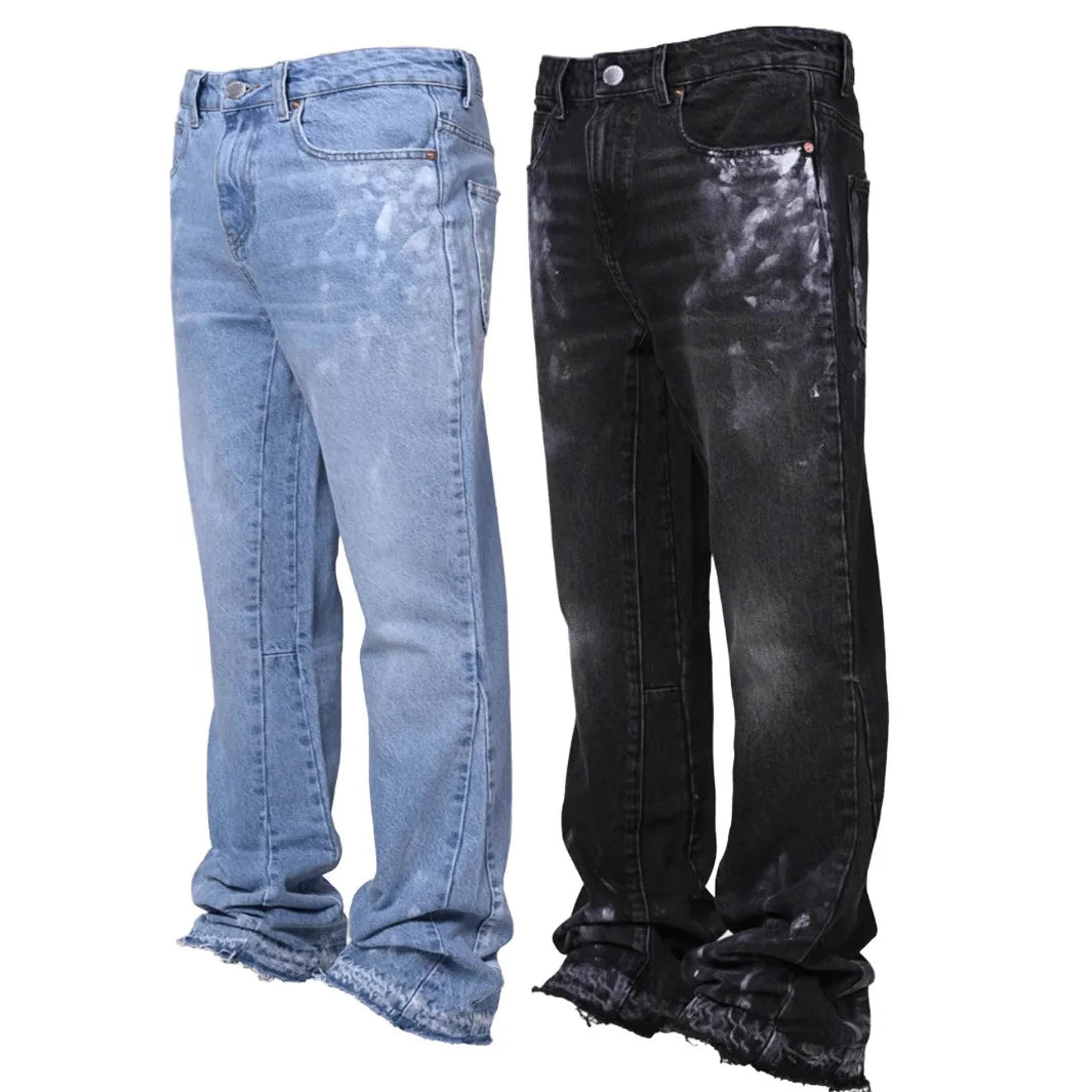 Men's Vintage Distressed Jeans - Streetwear Denim 2025
