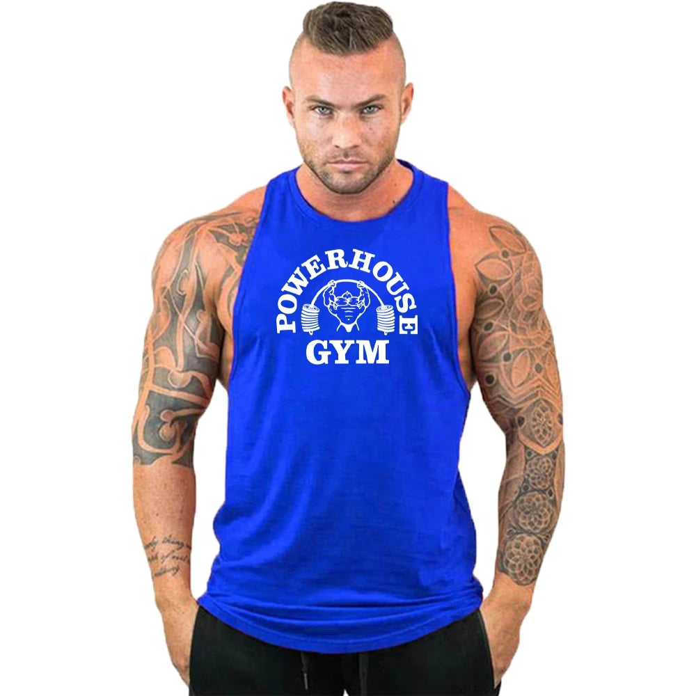 Gym Top Men Shirt Man Fitness Men's Clothes Vest Singlets T-shirts Clothing Bodybuilding Stringer Vests Muscular Singlet Tops
