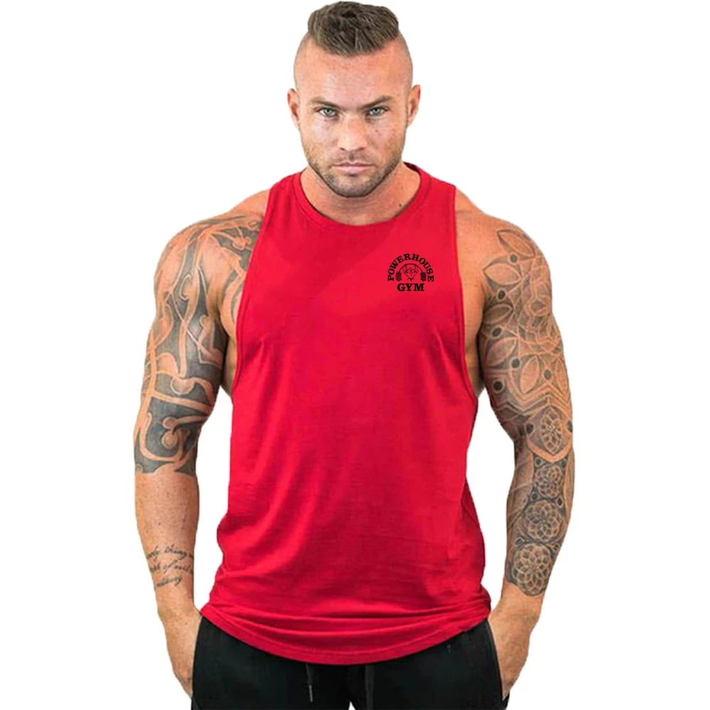 Gym Top Men Shirt Man Fitness Men's Clothes Vest Singlets T-shirts Clothing Bodybuilding Stringer Vests Muscular Singlet Tops