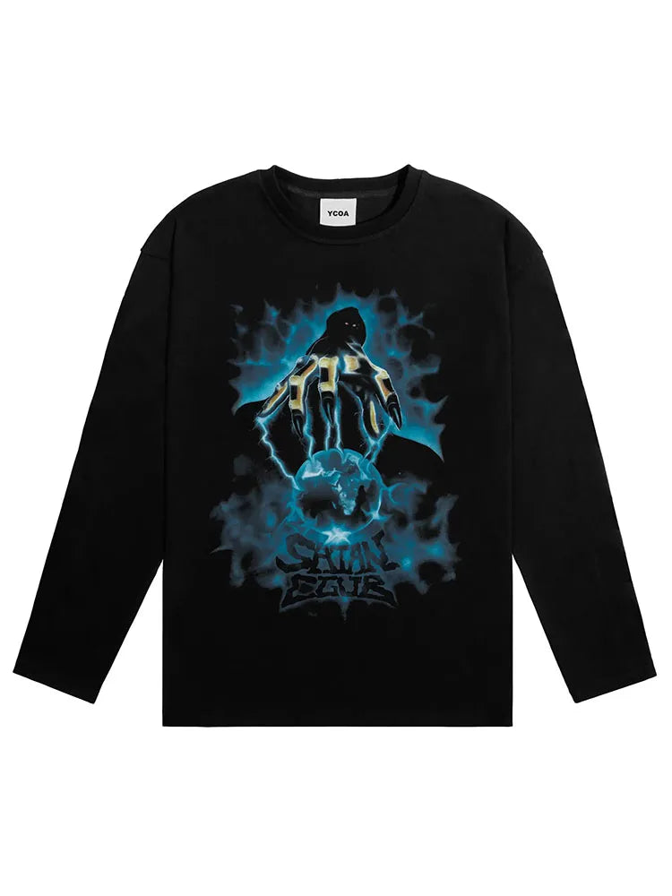 Women's Satan Club Graphic T-Shirt | Goth Y2K Streetwear