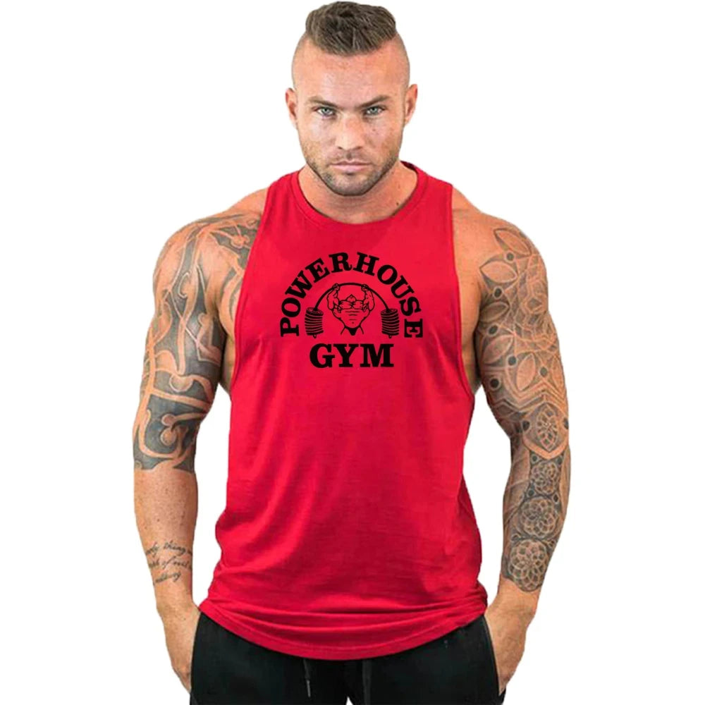 Gym Top Men Shirt Man Fitness Men's Clothes Vest Singlets T-shirts Clothing Bodybuilding Stringer Vests Muscular Singlet Tops
