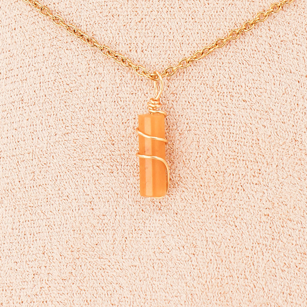 Pendant | Mini Jade Pillars "Plum Blossoms-3