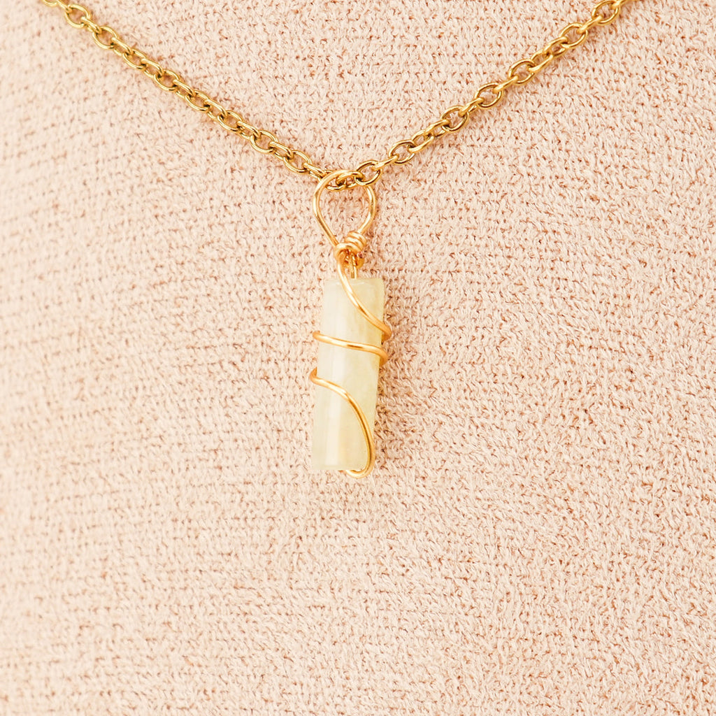 Pendant | Mini Jade Pillars "Plum Blossoms-2